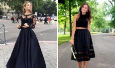 Siyah gece elbisesi - kızlar için en şık ve güzel kıyafetler
