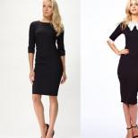 Küçük siyah elbise her zaman moda - fotoğraflı kadınlar için yeni ürünler
