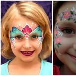 Yeni Yıl için çocuk yüz boyama: masal çocuğa çiziyoruz
